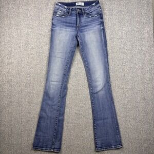 BKE Stella Mid Rise Slim Fit Tailored Boot Cut Women's Jeans Size 25x35 1/2